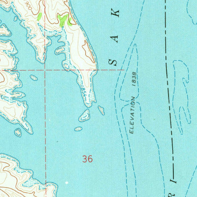 United States Geological Survey Saddle Butte, ND (1970, 24000-Scale) digital map