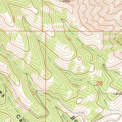 United States Geological Survey Saddle Butte, WA (1971, 24000-Scale) digital map