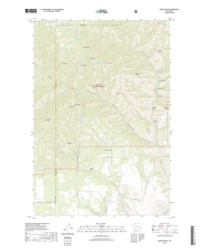 United States Geological Survey Saddle Butte, WA (2020, 24000-Scale) digital map
