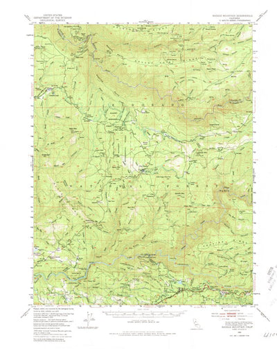 United States Geological Survey Saddle Mountain, CA (1950, 62500-Scale) digital map