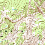United States Geological Survey Saddle Mountain, ID-MT (1966, 24000-Scale) digital map