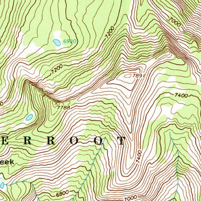 United States Geological Survey Saddle Mountain, ID-MT (1966, 24000-Scale) digital map