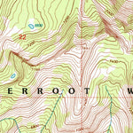 United States Geological Survey Saddle Mountain, ID-MT (1995, 24000-Scale) digital map