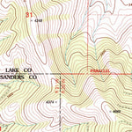 United States Geological Survey Saddle Mountain, MT (1999, 24000-Scale) digital map