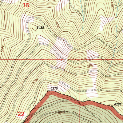 United States Geological Survey Saddle Mountain, MT (1999, 24000-Scale) digital map