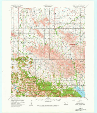United States Geological Survey Saddle Mountain, OK (1956, 62500-Scale) digital map