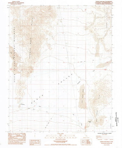 United States Geological Survey Saddle Peak Hills, CA (1984, 24000-Scale) digital map