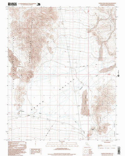 United States Geological Survey Saddle Peak Hills, CA (1996, 24000-Scale) digital map