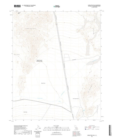 United States Geological Survey Saddle Peak Hills, CA (2021, 24000-Scale) digital map
