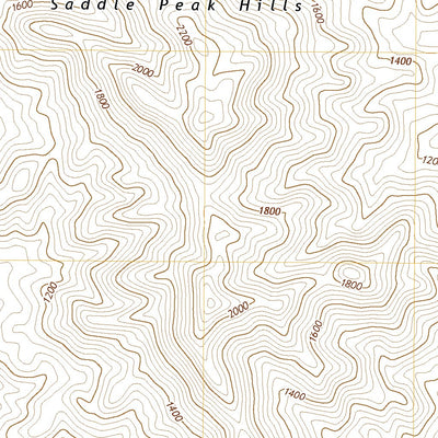 United States Geological Survey Saddle Peak Hills, CA (2021, 24000-Scale) digital map
