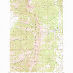 United States Geological Survey Saddle Peak, MT (1987, 24000-Scale) digital map