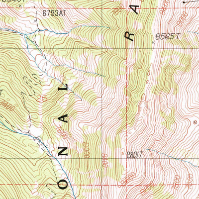 United States Geological Survey Saddle Peak, MT (1987, 24000-Scale) digital map