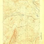 United States Geological Survey Saddleback Hills, WY (1921, 62500-Scale) digital map
