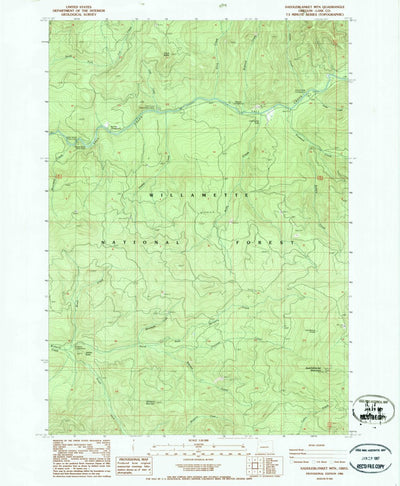 United States Geological Survey Saddleblanket Mountain, OR (1986, 24000-Scale) digital map