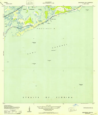 United States Geological Survey Saddlebunch Keys, FL (1943, 24000-Scale) digital map
