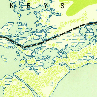 United States Geological Survey Saddlebunch Keys, FL (1943, 24000-Scale) digital map