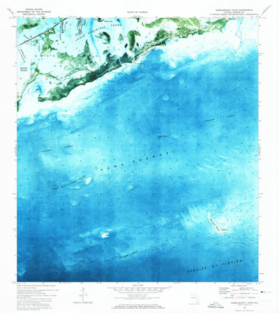 United States Geological Survey Saddlebunch Keys, FL (1972, 24000-Scale) digital map
