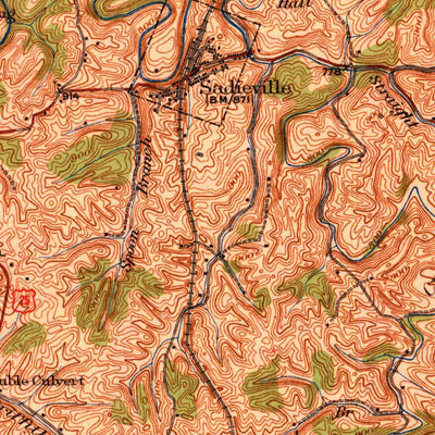United States Geological Survey Sadieville, KY (1939, 62500-Scale) digital map