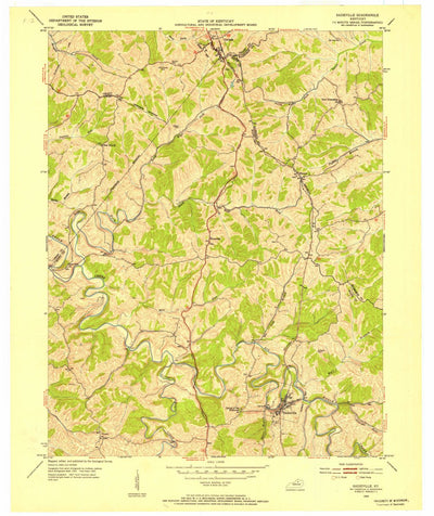 United States Geological Survey Sadieville, KY (1953, 24000-Scale) digital map