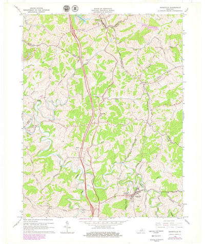United States Geological Survey Sadieville, KY (1965, 24000-Scale) digital map