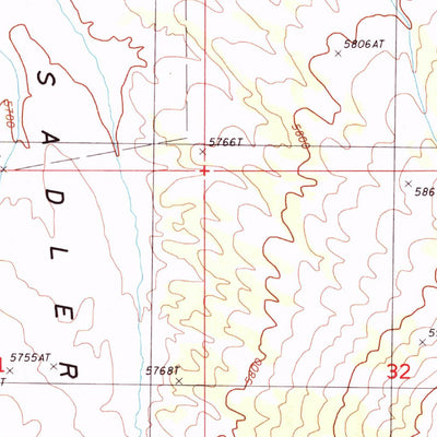 United States Geological Survey Sadler Basin, NV (1985, 24000-Scale) digital map