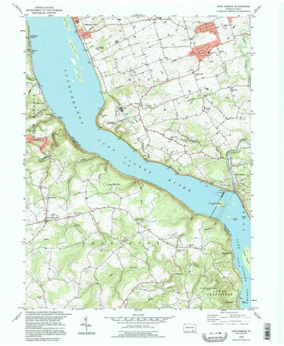 United States Geological Survey Safe Harbor, PA (1995, 24000-Scale) digital map