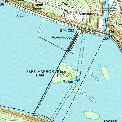 United States Geological Survey Safe Harbor, PA (1995, 24000-Scale) digital map