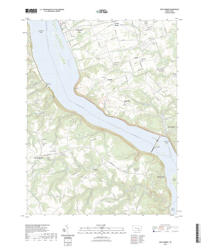 United States Geological Survey Safe Harbor, PA (2023, 24000-Scale) digital map