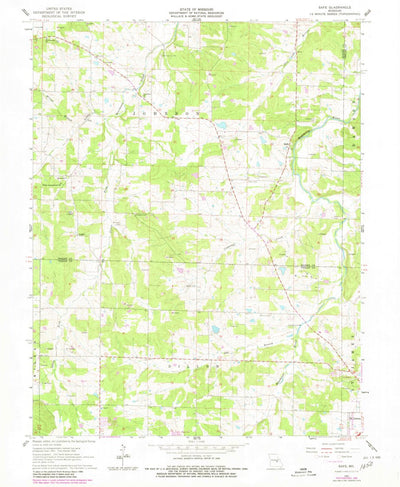 United States Geological Survey Safe, MO (1962, 24000-Scale) digital map