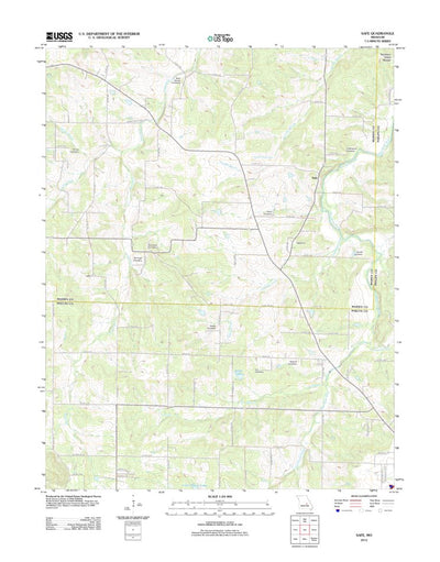 United States Geological Survey Safe, MO (2012, 24000-Scale) digital map
