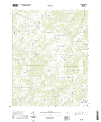 United States Geological Survey Safe, MO (2021, 24000-Scale) digital map