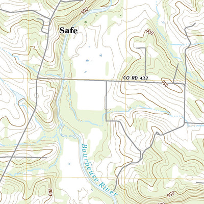 United States Geological Survey Safe, MO (2021, 24000-Scale) digital map