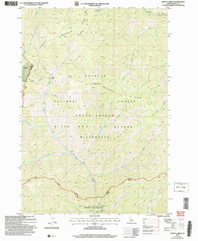United States Geological Survey Safety Creek, ID (2004, 24000-Scale) digital map