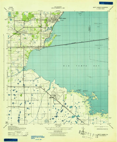 United States Geological Survey Safety Harbor, FL (1943, 31680-Scale) digital map