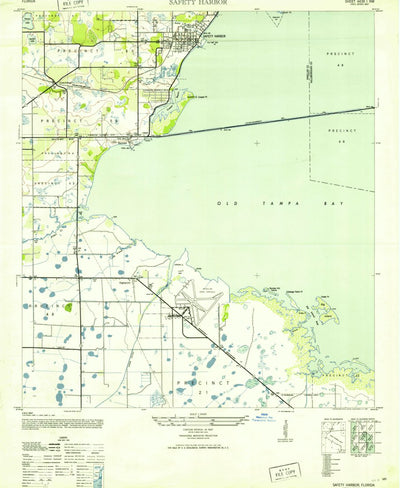 United States Geological Survey Safety Harbor, FL (1952, 24000-Scale) digital map