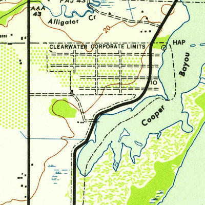 United States Geological Survey Safety Harbor, FL (1952, 24000-Scale) digital map