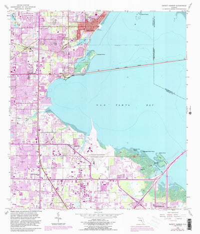 United States Geological Survey Safety Harbor, FL (1956, 24000-Scale) digital map