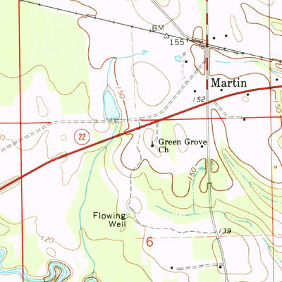 United States Geological Survey Safford, AL (1968, 24000-Scale) digital map
