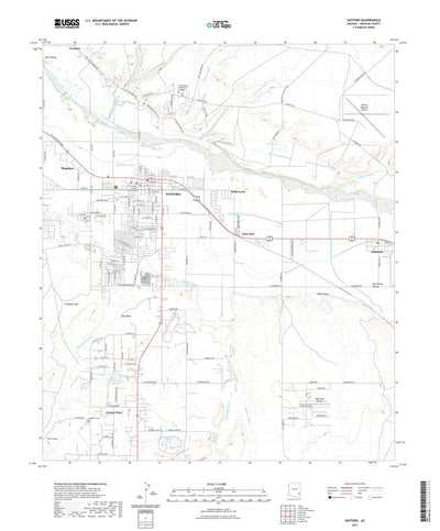United States Geological Survey Safford, AZ (2021, 24000-Scale) digital map