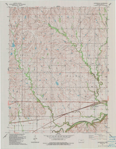United States Geological Survey Saffordville, KS (1989, 24000-Scale) digital map