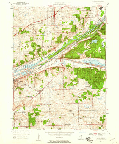 United States Geological Survey Sag Bridge, IL (1953, 24000-Scale) digital map