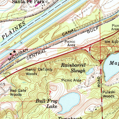 United States Geological Survey Sag Bridge, IL (1963, 24000-Scale) digital map
