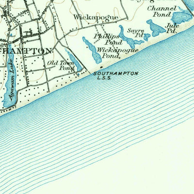 United States Geological Survey Sag Harbor, NY (1903, 62500-Scale) digital map