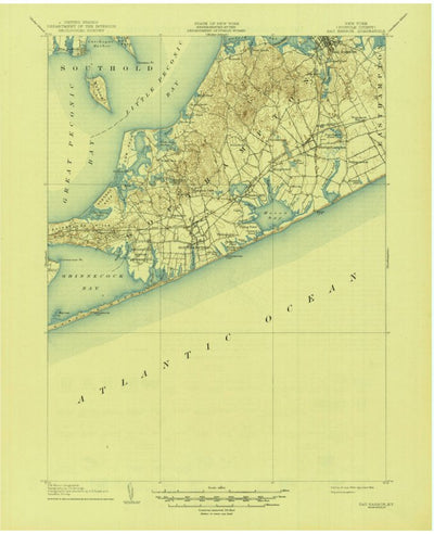 United States Geological Survey Sag Harbor, NY (1904, 62500-Scale) digital map
