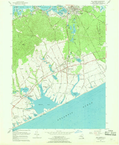 United States Geological Survey Sag Harbor, NY (1956, 24000-Scale) digital map
