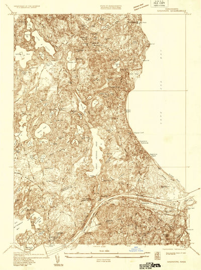 United States Geological Survey Sagamore, MA (1933, 24000-Scale) digital map