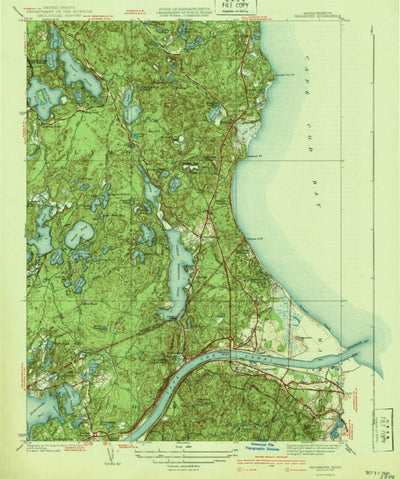 United States Geological Survey Sagamore, MA (1940, 31680-Scale) digital map