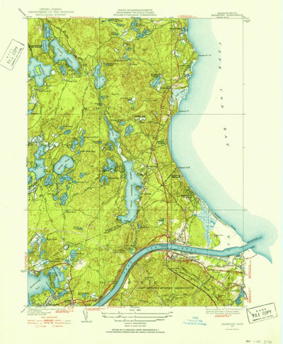 United States Geological Survey Sagamore, MA (1951, 31680-Scale) digital map