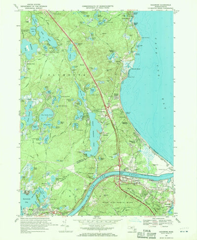 United States Geological Survey Sagamore, MA (1967, 24000-Scale) digital map