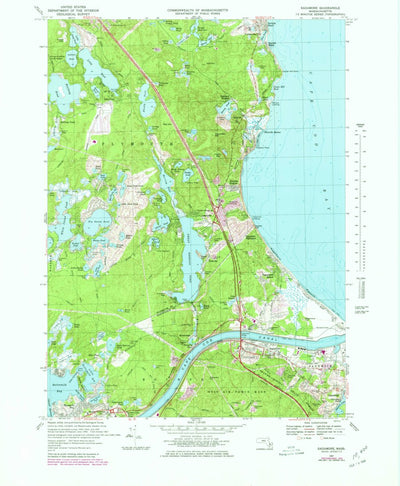 United States Geological Survey Sagamore, MA (1967, 25000-Scale) digital map